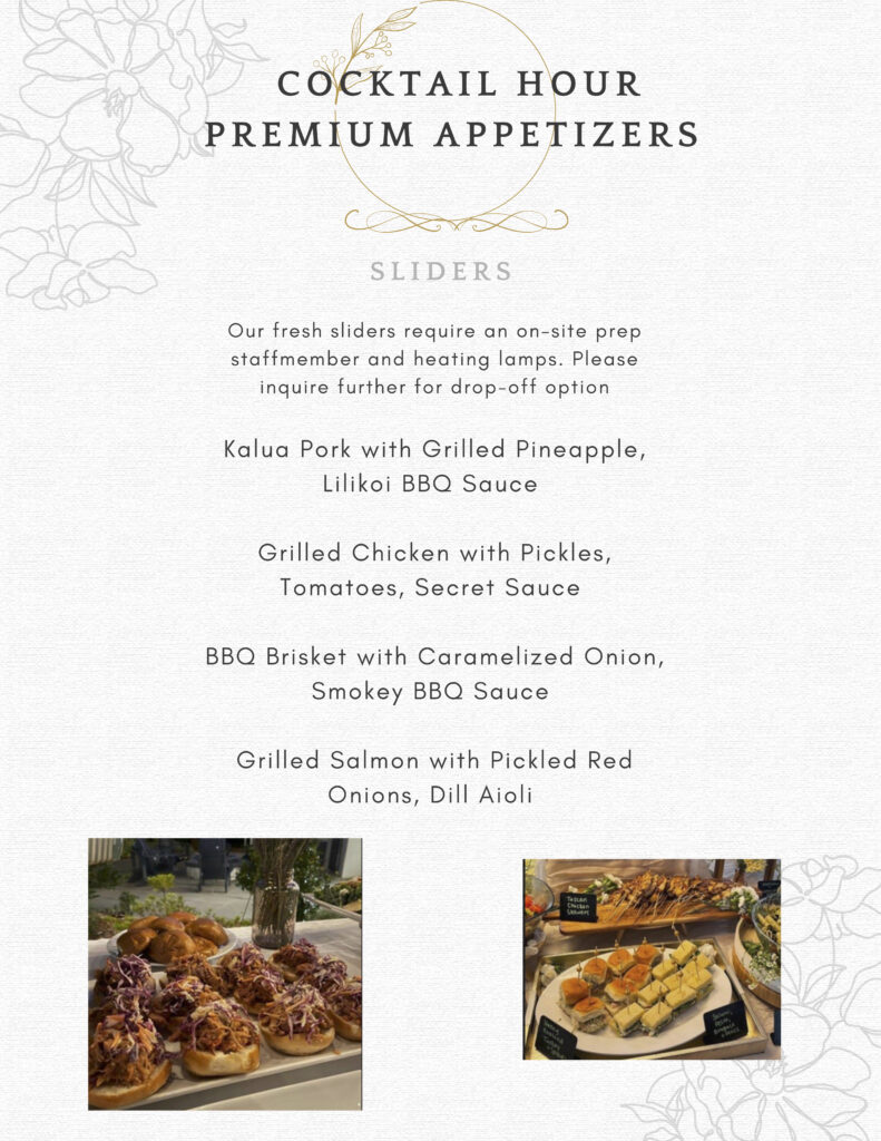 Little Bear Catering Premium Appetizers: Sliders