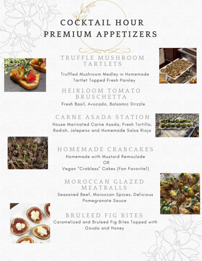 lbc premium appetizer menu