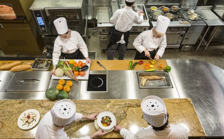 Little Bear Catering Chefs at Work in the Kitchen